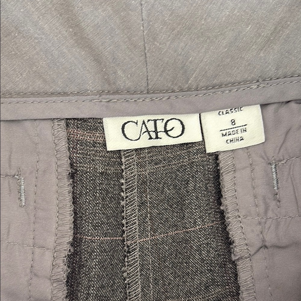 CATO Gray Women's Pants. 8 - Picture 6 of 8